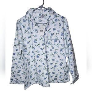 Simply Basic Women's Flannel Long Sleeve PJ Set Size L